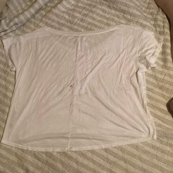 HOLLISTER WHITE OFF THE SHOULDER TOP SIZE XS/S - Picture 4 of 5